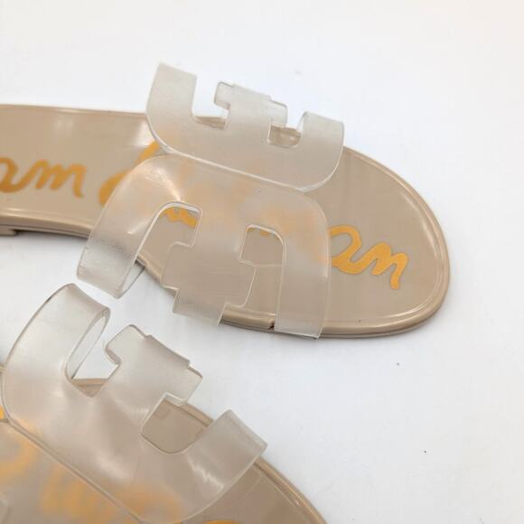 Sam Edelman Bay Jelly Summer Slide Sandal Slip-On Women's Clear Size US7 EU37.5 - Picture 9 of 12
